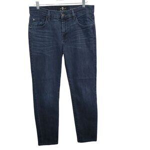 7FAMK Mens Size 32 Jeans Slimmy Luxe Performance Comfort Stretch Slim Fit Denim